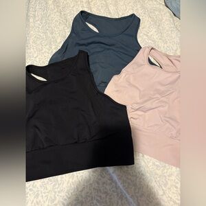 Lululemon Athletica Sports Bras - Black, Blue, and Pink